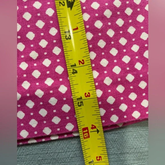 J. Crew Fuchsia Hot Pink and White Polka Dot Mini Skirt Canvas Size 2 - Picture 9 of 10